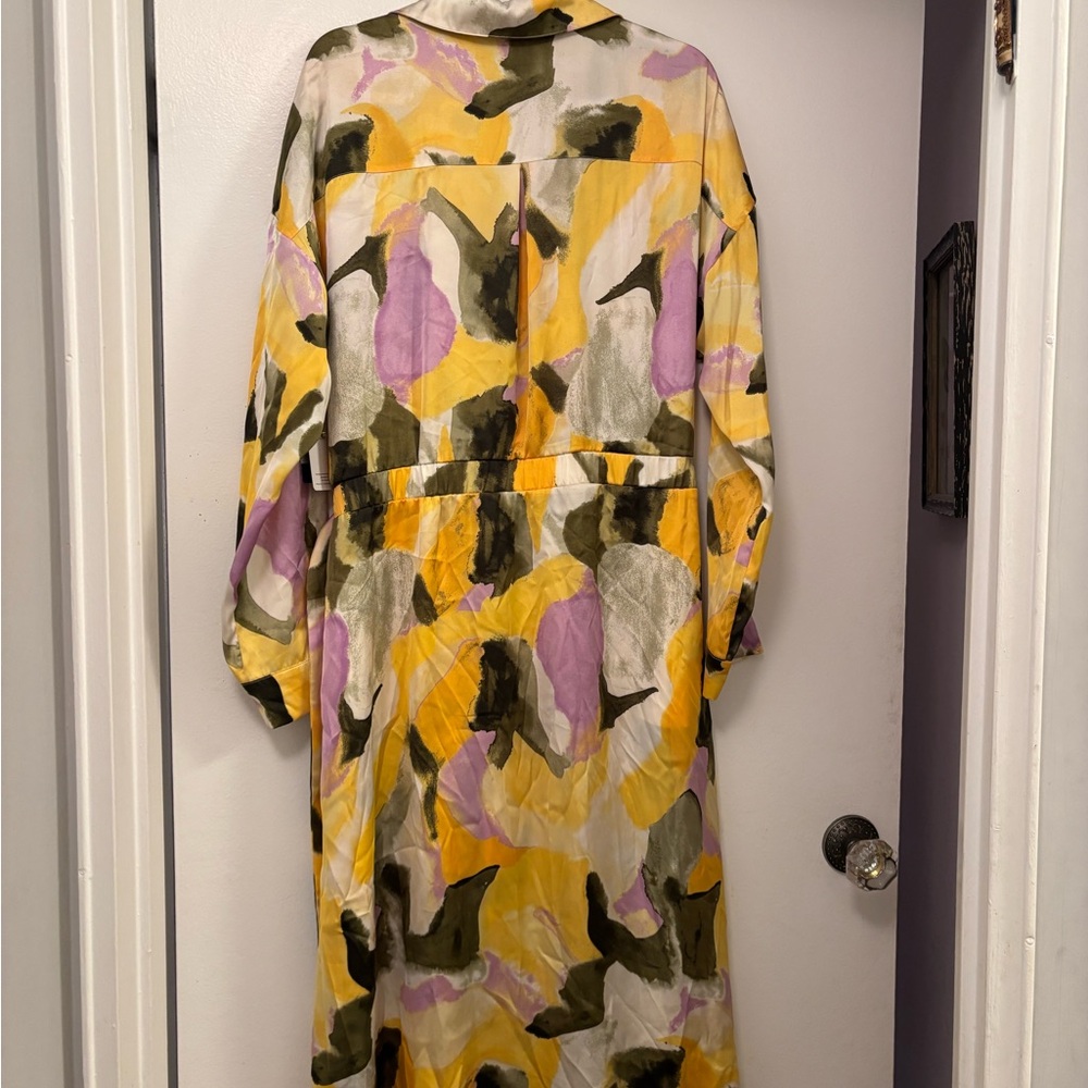 French connections women’s long floral pastel dress Easter XXL plus size modest - Picture 3 of 5